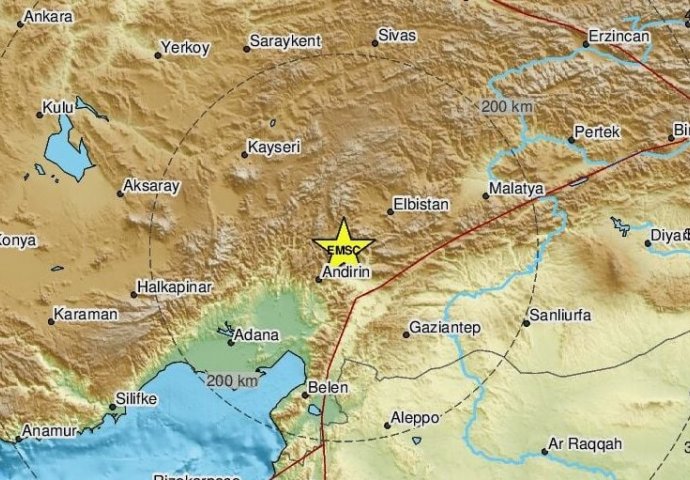 Jak zemljotres jutros pogodio Tursku