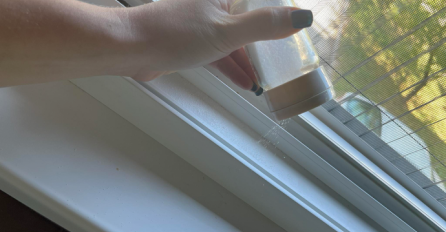 Sipala je kašiku soli po okviru prozora, a kada je vidjela rezultat, stalno je ponavljala ovaj postupak