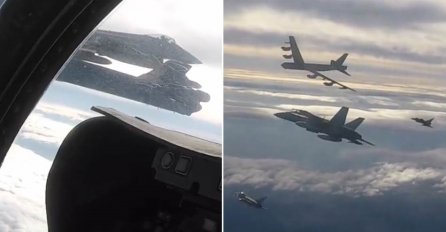 NATO POSLAO BRUTALNO UPOZORENJE PUTINU! Zastrašujući prikaz moći - BOMBARDERI lete na nebu iznad Europe (VIDEO)