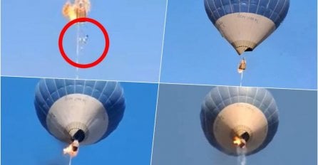 UZNEMIRUJUĆE! TURISTI ŽIVI GORE U BALONU! Iskaču iz korpe sa 100 metara visine JEZIVI VRISAK LEDI KRV U ŽILAMA (VIDEO)