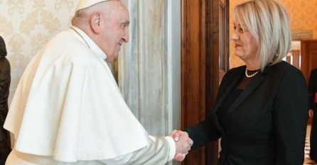 Borjana Krišto u posjeti kod pape Franje: Pozvala ga da posjeti Mostar i Hercegovinu