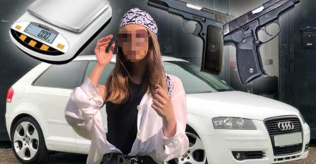 OVO JE UHAPŠENA TINEJDŽERKA IZ ČAČKA: Vozila "audi", preticala, našli joj pištolje, noževe i pancir! EVO čime se ponosi (FOTO)