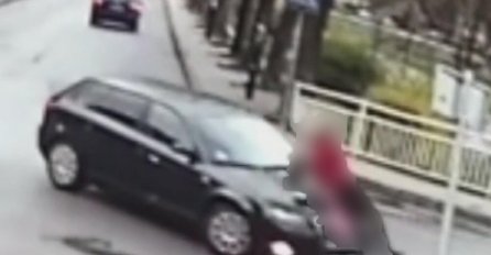 UZNEMIRUJUĆE, TRENUTAK KAD AUDI UDARA ŽENU PJEŠAKA U PRIJEPOLJU: Pokosio je nasred ulice i POBJEGAO! "Samo ju je POKUPIO" (VIDEO)