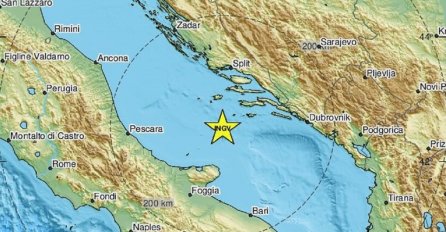 Potres magnitude 2.8 po Richteru u Jadranskom moru