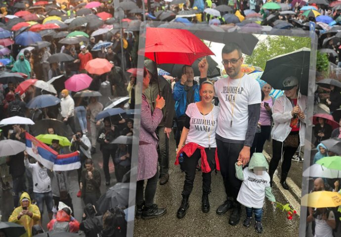 SRBIJA BRUJI O OVOJ SCENI S PROTESTA: “Lešinar tata, Lešinar mama i Lešinarčić”