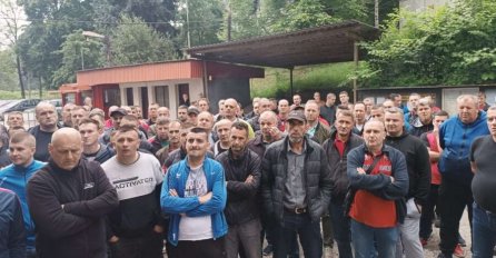 Rudari se okupili ispred zgrade Uprave RMU Zenica, direktor podnio ostavku