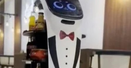 DO SADA NIKADA VIĐENA ATRAKCIJA U BIH: Prvi roboti konobari poslužuju goste u Derventi, VIŠE NAM KONOBARI NEĆE TREBATI (VIDEO)