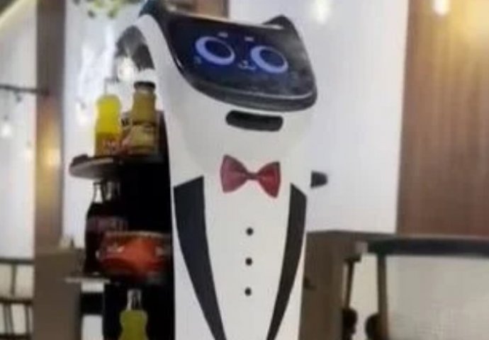 DO SADA NIKADA VIĐENA ATRAKCIJA U BIH: Prvi roboti konobari poslužuju goste u Derventi, VIŠE NAM KONOBARI NEĆE TREBATI (VIDEO)