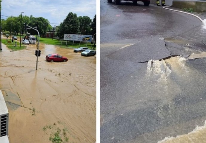 SVE JE POD VODOM, RASPALE SE CESTE! NEVRIJEME PARALISALO REGION: Sve ekipe na terenu