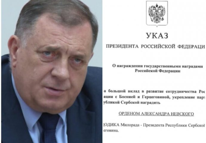 Dodik objavio Putinov ukaz, uprkos kritikama pročuje: “Ponosan sam”