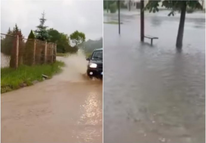 APOKALIPTIČNE SCENE ZBOG KIŠE: Nevrijeme tutnji kroz Srbiju, ovo mjesto potpuno pod vodom (VIDEO)