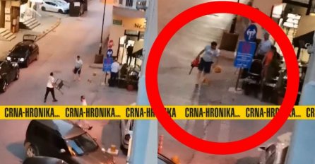 HAOS NA UŽARENIM SARAJEVIM ULICAMA, MOTORNOM PILOM ULETIO U KAFIĆ: Gosti ga gađali stolicama da se odbrane (VIDEO)