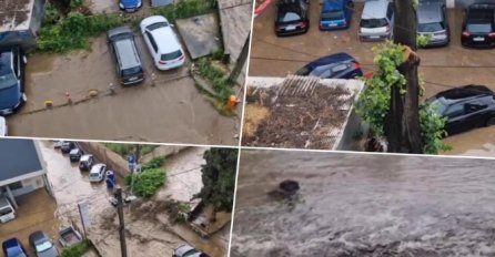 KATAKLIZMA! TUČE NEZAPAMĆENO NEVRIJEME U ZAPADNOM DIJELU SRBIJE: Čačak u vodi, potopljeni Užice i Priboj, rijeke teku ulicama (VIDEO)