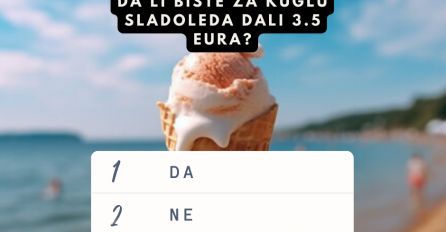 ANKETA: Da li biste za kuglu sladoleda dali 3.5 eura?