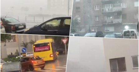 "NE IZLAZITE IZ KUĆE, NE VIDI SE PRST PRED OKOM" Apokaliptične scene iz Centralne Srbije - grad lomi sve pred sobom (VIDEO)