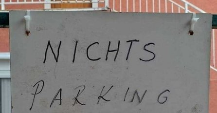 NATPIS O ZABRANI PARKIRANJA NASMIJAO LJUDE: Morate pogledati šta su napisali na kraju obavijesti (FOTO)