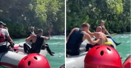 POGLEDAJTE KAKO SU REAGOVALI MOMCI NA RAFTINGU KAD SU UGLEDALI NIKOLU JOKIĆA: Došao u Bosnu, a pogledajte šta se desilo na rijeci (VIDEO)