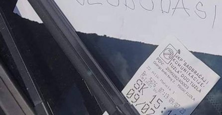 TURISTI IZ SRBIJE DOŠLI U TUZLU: Kad su vidjeli poruku na brisačima automobila, ZAPREPASTILI SU SE - ZAR JE MOGUĆE (FOTO)
