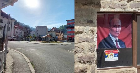 GRAD DUHOVA: Ulice Srebrenice danas puste, Putinova slika u centru grada (FOTO)