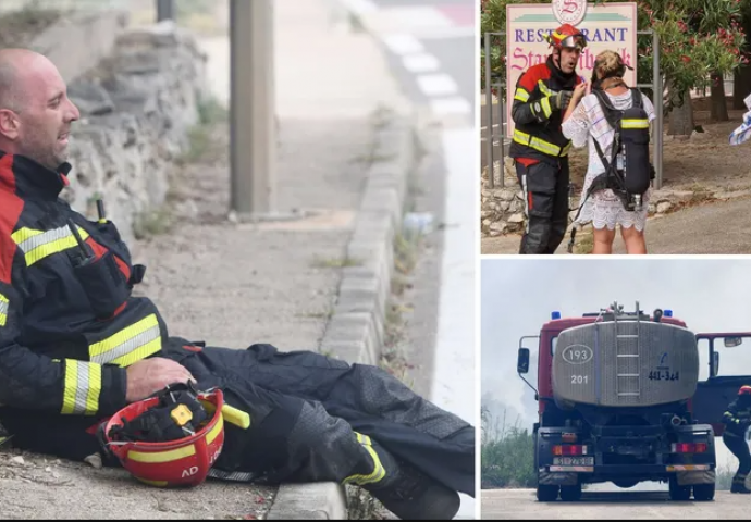 Mario je spasio dvije  žene i dvoje djece iz kuće opkoljene vatrom: Na trenutak je sjeo, nastala je fotografija dana