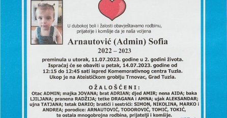 Danas posljednji ispraćaj djevojčice koja je pala sa 15. sprata nebodera u Tuzli