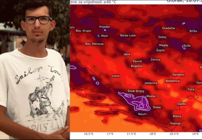 OGLASIO SE NEDIM SLADIĆ, SLIKA KOJU JE OBJAVIO NA FACEBOOKU SVE ZABRINULA: Pogledajte temperature u utorak (FOTO)