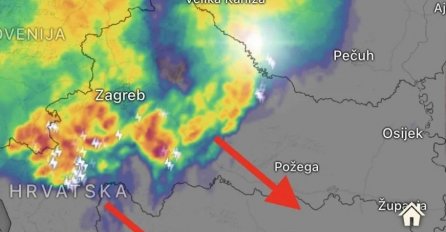 SINOĆNJI VJETROVI SU TEK UVERTIRA ZA ONO ŠTO NAS VEČERAS ČEKA: Evo koje gradove će zahvatiti nevrijeme: UPOZORENJE