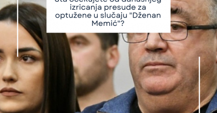 ANKETA: Šta očekujete od današnjeg izricanja presude za optužene u slučaju "Dženan Memić"?