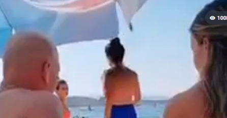 SNIMAK SA PLAŽE U MAKARSKOJ HIT NA DRUŠTVENIM MREŽAMA: Pogledajte šta je ovaj muškarac uradio (VIDEO)