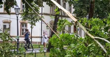 GRAD POSLAO HITAN APEL ZAGREPČANIMA: Oluja opet čupala drveće i nosila krovove (FOTO)