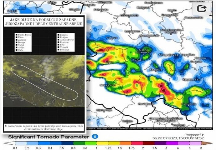 NIJE KRAJ, SRBIJI SADA PRIJETI I RAZORAN TORNADO? Zavladali STRAH I PANIKA zbog očekivanih ekstremnih oluja - ova mjesta nalaze se u OPASNOJ ZONI (FOTO)