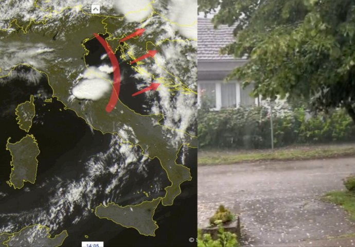 IZA 16 SATI STIŽE DRUGI OLUJNI SISTEM, U OVA ČETIRI DIJELA NAŠE ZEMLJE ĆE BITI NAJGORE: Grmljavina, led i jaki naleti kiše!