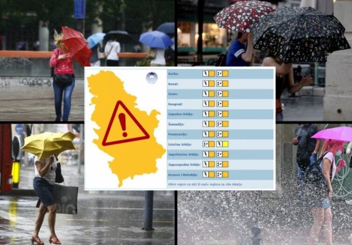 POPALJENI METEOALARMI ZA CIJELU SRBIJU, SLIJEDI NEVIĐENI PREOKRET: Od visokih temperatura do kiše i grmljavine za manje od 24 časa