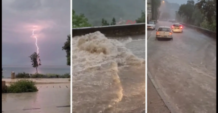 NEVRIJEME POHARALO ISTRU, BUJICE VODE U RIJECI NA ULICAMA! Evo što nas očekuje ostatak dana