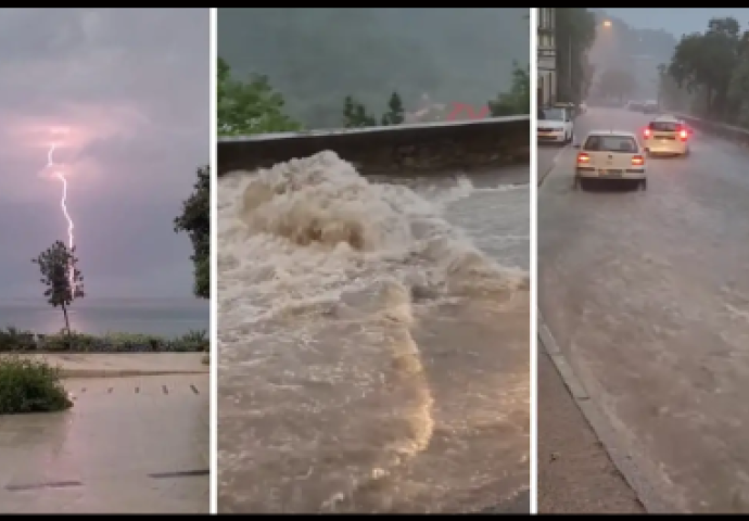 NEVRIJEME POHARALO ISTRU, BUJICE VODE U RIJECI NA ULICAMA! Evo što nas očekuje ostatak dana