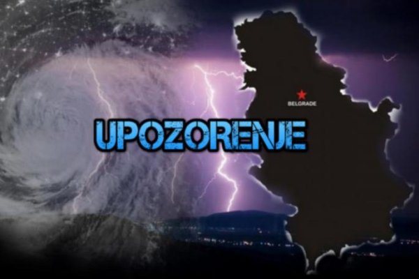 SRBIJA U CRVENOM – UPOZORENJA SE SAMO NIŽU: Oluja silovito tutnji državom, ponovo se oglasio RHMZ