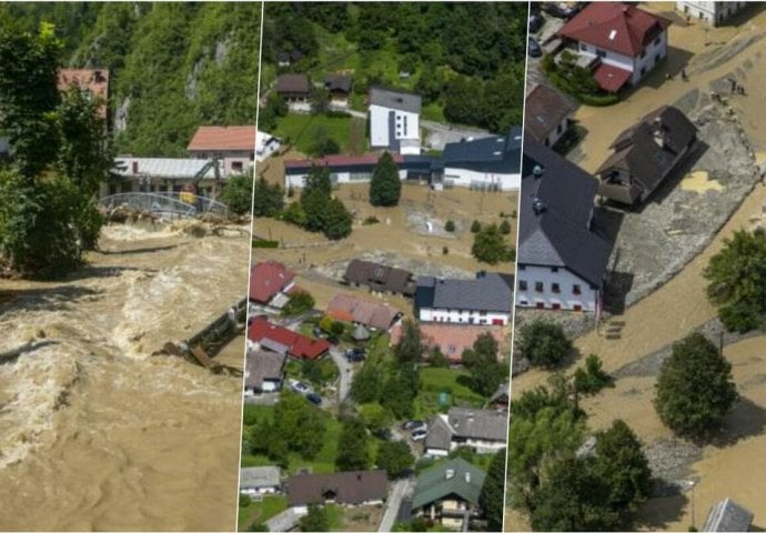 TOTALNA KATASTROFA U SLOVENIJI, STIGLO NOVO, JOŠ JAČE NEVRIJEME! Proradila klizišta, evakuišu se sela, STRAŠNE slike (VIDEO)