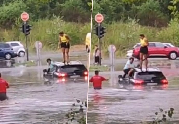 "BUJICA JE NOSILA AUTO, VOZAČ JE JOŠ BIO U NJEMU" Stevan je heroj oluje! Evo kako opisuje dramu koju NISMO VIDJELI NA SNIMKU