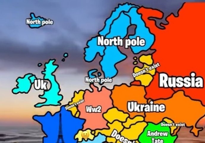 MAPA KOJA OTKRIVA ŠTA AMERIKANCI ZNAJU O EVROPI I ZEMLJAMA: Ljudi sa Balkana su PUKLI OD BIJESA kad su vidjeli kako su nas opisali