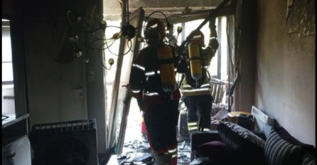 Gorio stan u Hadžićima, načinjena velika šteta