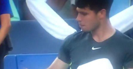 NOVAK GA POTPUNO DOVEO DO LUDILA Ovako bijesnog Alkaraza niko nije vidio, povrijedio samog sebe (VIDEO)