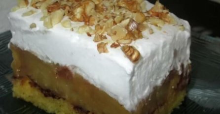 DESERT KOJI ĆE DA VAM ULJEPŠA LJETNE DANE: Okrenuti kolač s jabukama koji se pravi za nekoliko minuta