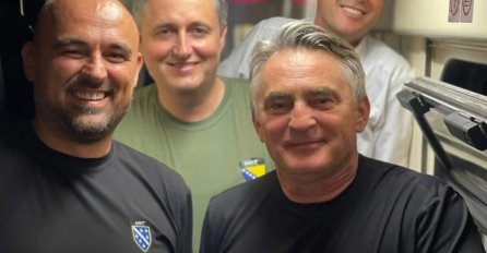 Komšić i Bećirović stigli u Kijev: Željko obukao majicu sa ljiljanima