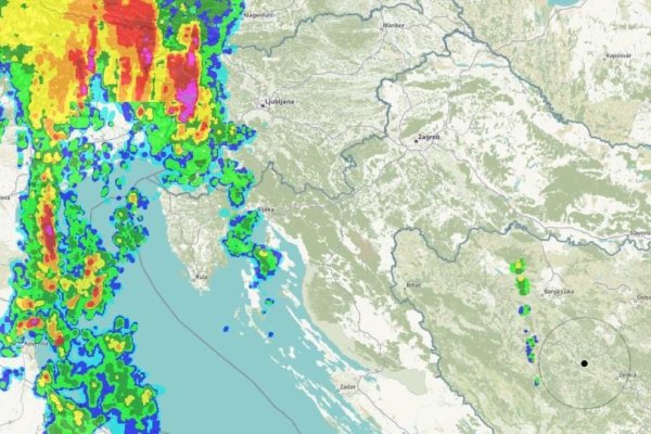 Uživo pratite nevrijeme koja se približava Bosni i Hercegovini: EVO KADA DOLAZI I KOJA PODRUČJA ĆE BITI NA UDARU