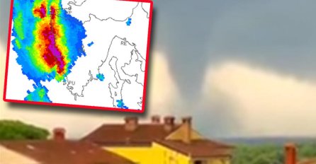 VELIKA PIJAVICA KOD ROVINJA! Opasno nevrijeme snimljeno u Istri, širi se Hrvatskom (VIDEO)