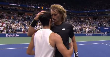ĐOKOVIĆU SE OVO NEĆE SVIDJETI: Pogledajte šta je Zverev rekao Alkarazu na mreži poslije meča (VIDEO)