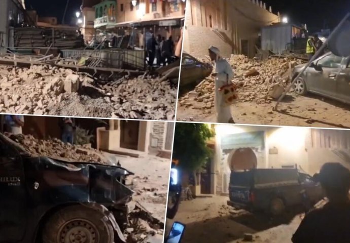 STRAŠNI SNIMCI IZ MAROKA NAKON RAZORNOG ZEMLJOTRESA: Sve je u ruševinama, ljudi u panici bježe kroz oblake dima, stotine mrtvih, a trajalo je oko minut (VIDEO)