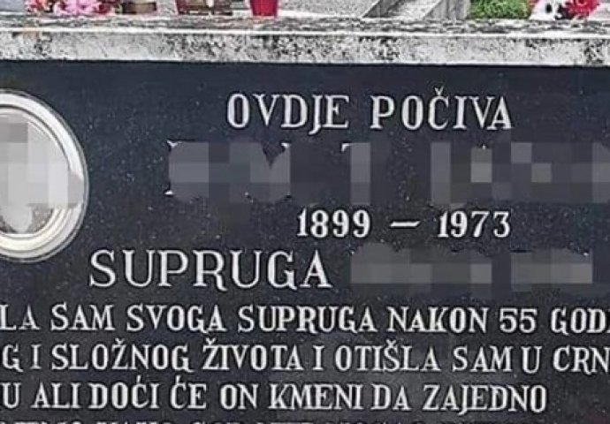 Pokojnica je mužu ostavila PORUKU NA SPOMENIKU, a tri godine kasnije STIGAO JE I ODGOVOR: SVI GLEDAJU OVU SLIKU U NEVJERICI