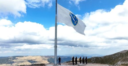 Najveća zastava Republike Bosne i Hercegovine podignuta na najvišem vrhu Vlašića