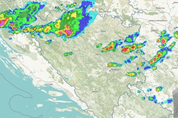 PRATITE UŽIVO KRETANJE OLUJE: Već je zahvatila dijelove Bosne i Hercegovine!